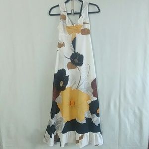 Vintage Floral Malihini Hawaii Maxi Dress